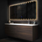 Espejo LED Rectangular | Botón táctil | Luz blanca cálida - Reyze Seria Edge Model 6